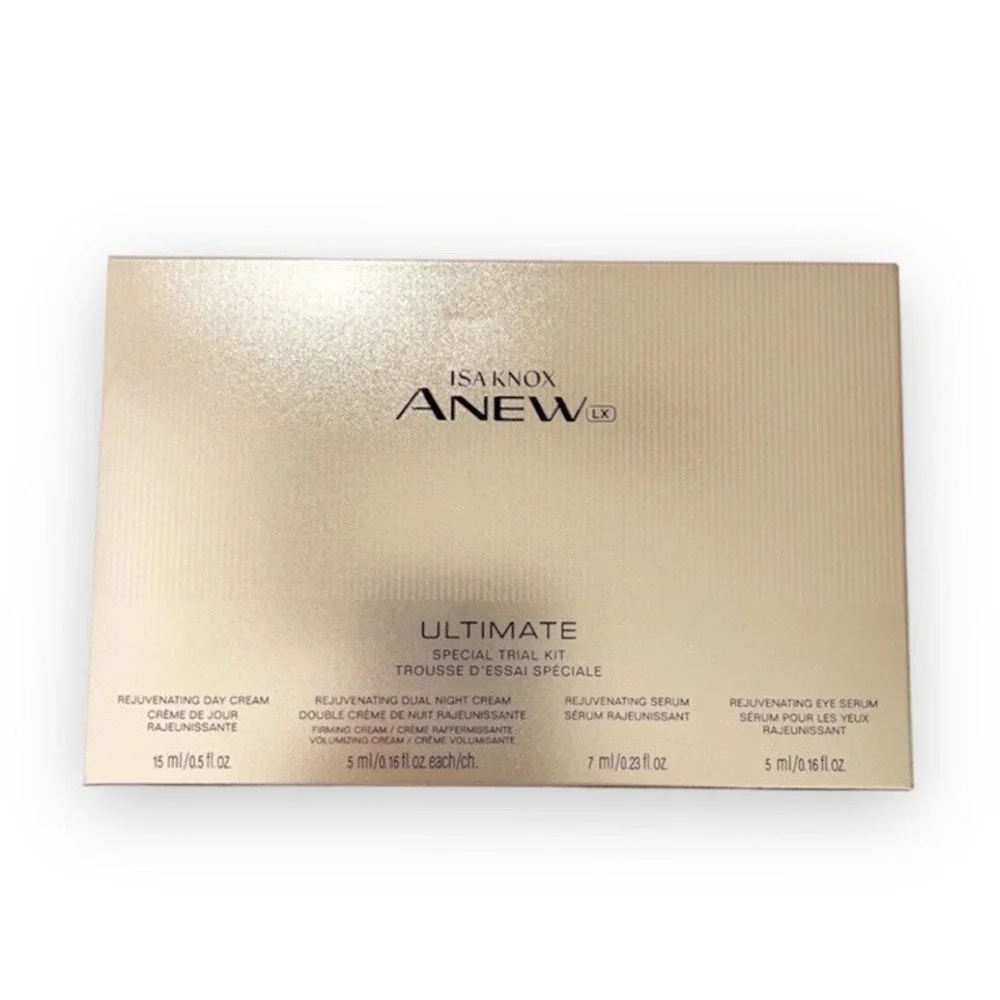 Isa Knox ANEW LX Ultimate Special 4 Piece Trial Kit Avon New Sealed Travel Size